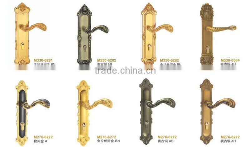 High quality TRI-CIRCLE European style door lock types,European door handle lock,door lock type