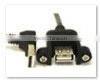 USB B Female Panel Mount Cable to 5 Pin Mini USB Cable