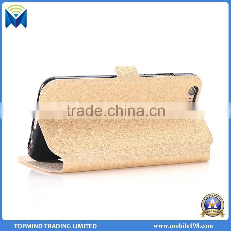 Hot Sale Mobile Phone Case Kickstand Flip Leather Case for Samsung Galaxy S6 Edge Plus