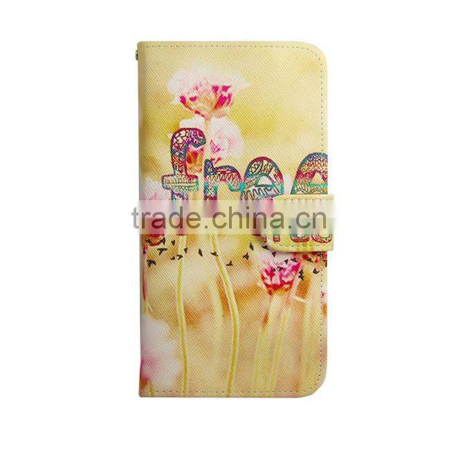 2016 Factory OEM flip wallet case for alcatel pop c7