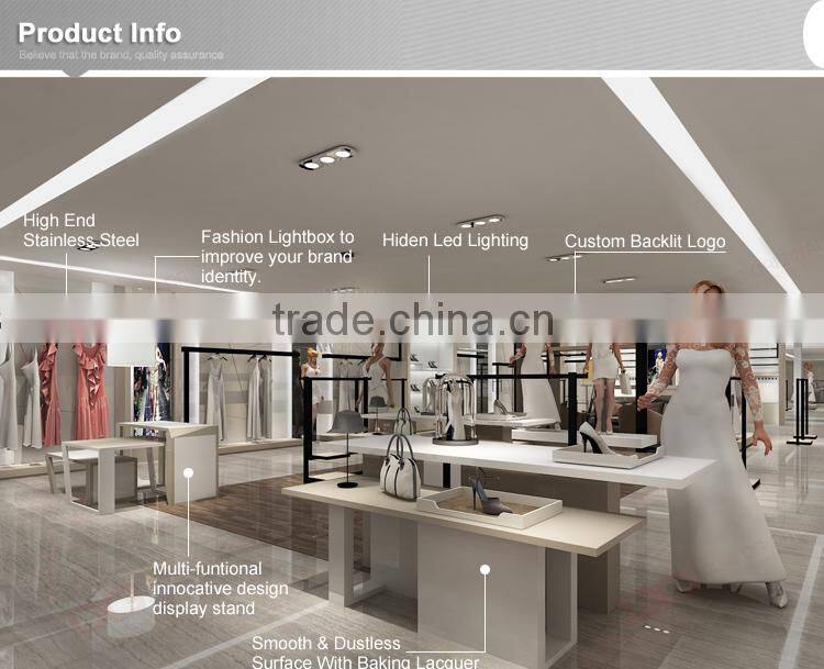 High-end clothes shop decoration for a man's suit