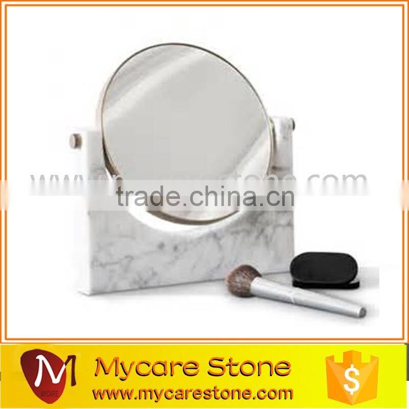 Carrara white marble italian carrara marble mirror base