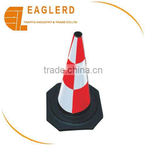 Road safety reflective traffic rubber cone