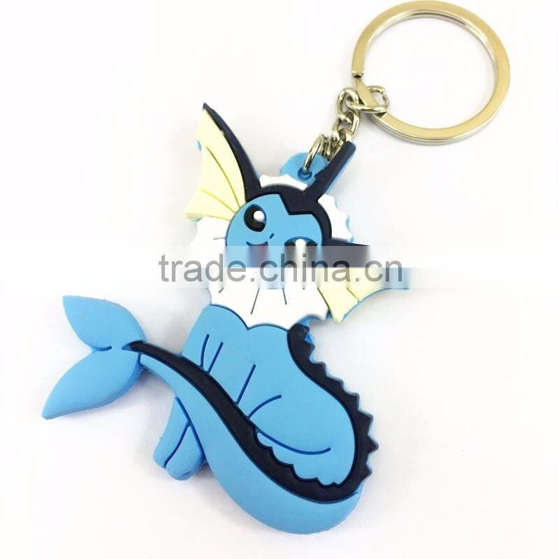 Customized 2d Soft PVC Rubber Promotion Keychain Factory