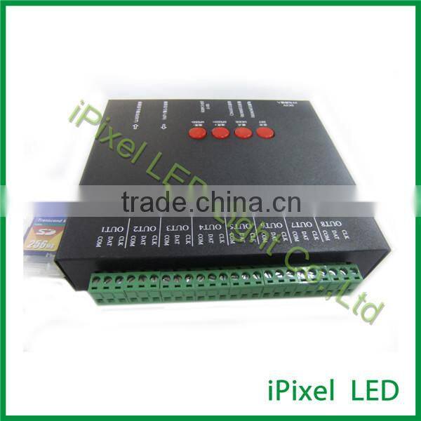 DAT CLK single line and double line spi signal ic led controller T-1000