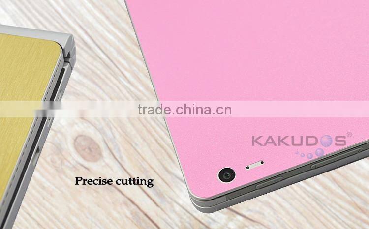 Hot sale full coverage laptop skin sticker brushed aluminium for Microsoft surface book 13.5 inch