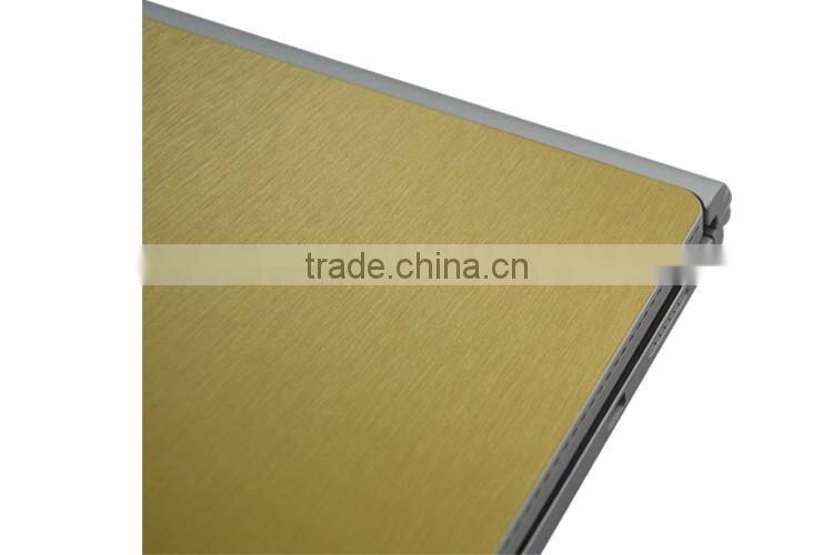 Factory wholesale brushed aluminum back skin for surface book