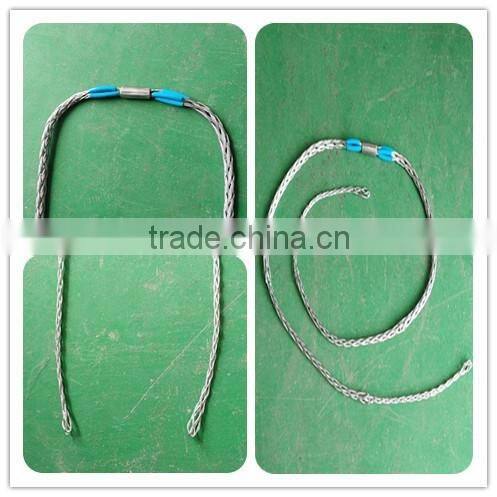 Cable mesh sock with 2 heads