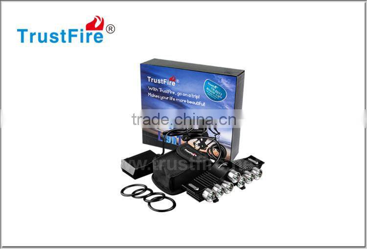 TrustFire 7" led headlight bike lights rechargeable 3200LM bike front light with bicycle bracket