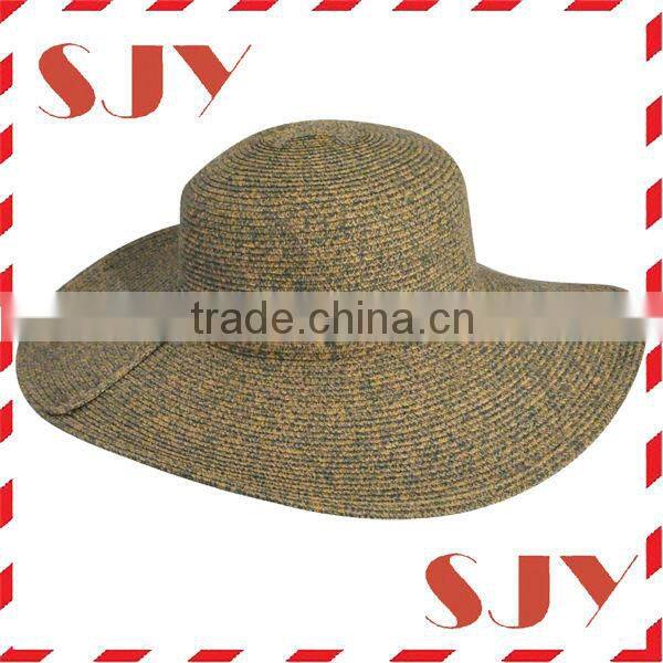 Promotional cheap polyester wide brim floppy summer hat