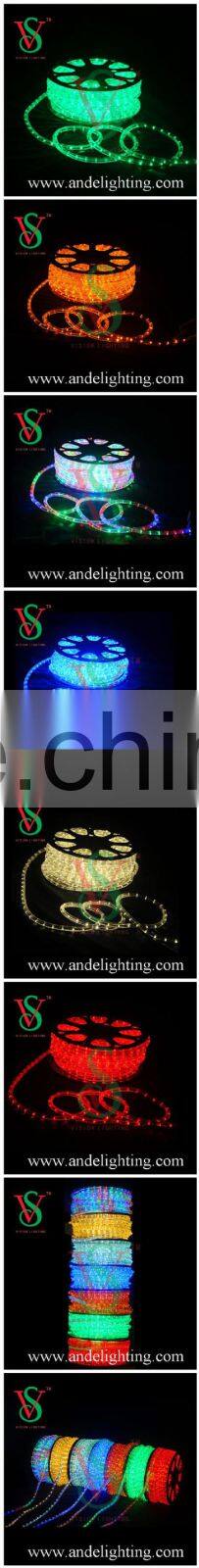 220-240V 10mm 5 stars round holiday led rope lighting