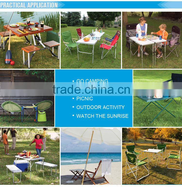 outdoor adjustable texitlene garden chair and table set