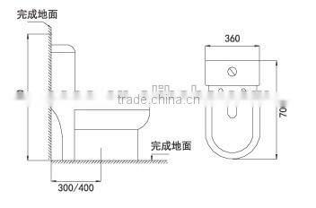 modern design toilet TC--38687