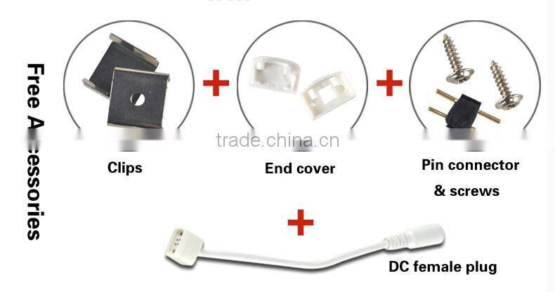 Illuminance under LED Cabinet seamless Rigid Bar Light strip SMD5050 72led/m 18w 1584LM 12v White color with Clear Cover
