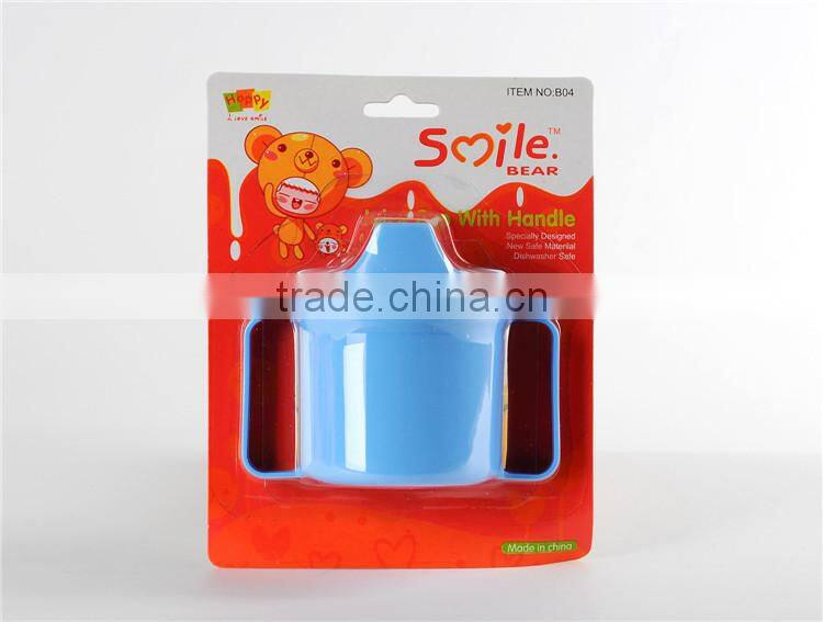 Water drinking two handle baby cup with lid