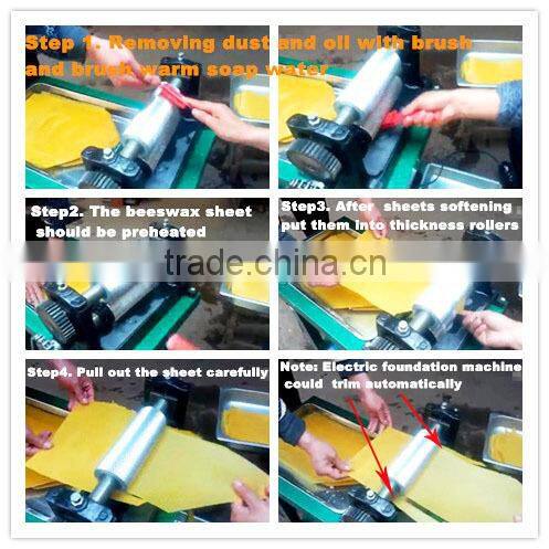 Manual beeswax foundation with cellwidth 5.3mm and roller diameter 86mm