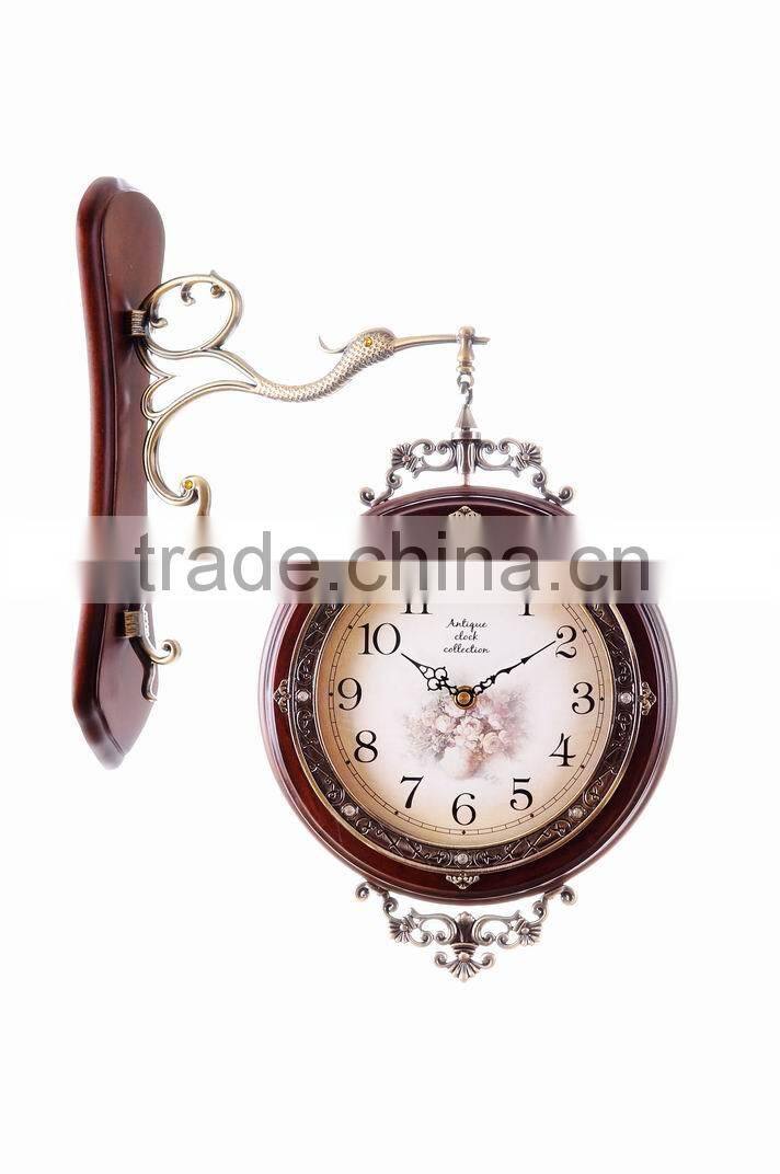 Modern Design White Wood Frame Wall Clock For Home Decoration