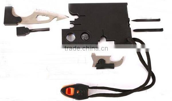 Upgrade Multi Tool Card ,Credit Card Tool With Flintstone And Whistle
