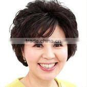 hot sale short curly wig for elegant mum