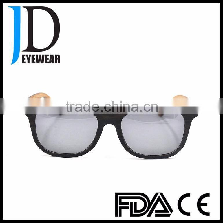 Custom Logo Square Laminated Wood Eyeglasses Polarized Wooden Sunglasses