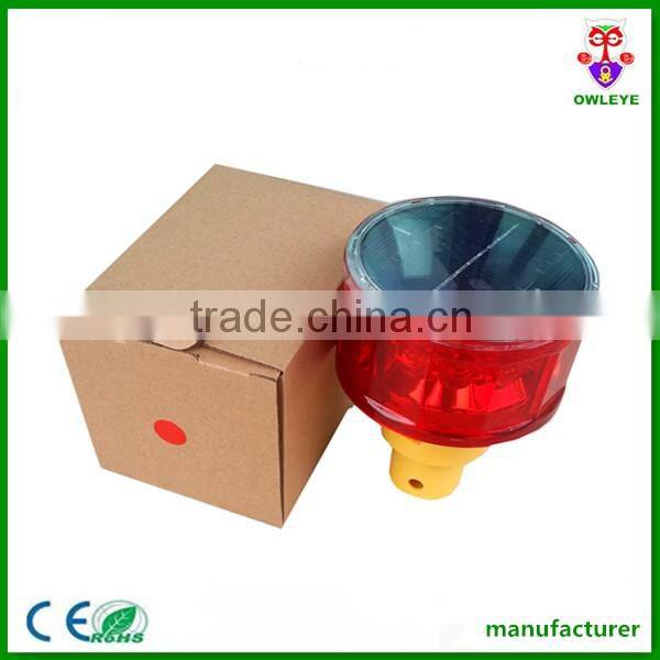 Ultra bright 12 pcs led solar-powered blinker warning light