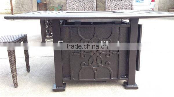 Rectangle Propane Backyard Fire Pit