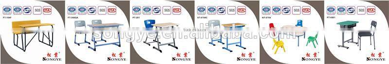 (m1)Double school desk and chair ,Two seater school table and chair ,Student desk and chair ,School furniture