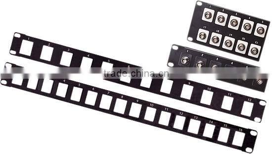 Multiple A/V Adapter Inserts Patch Panel