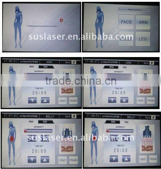 Hot!! Portable fat cavitation slimming machine S50(CE&ISO)lipo cavitation machine gel