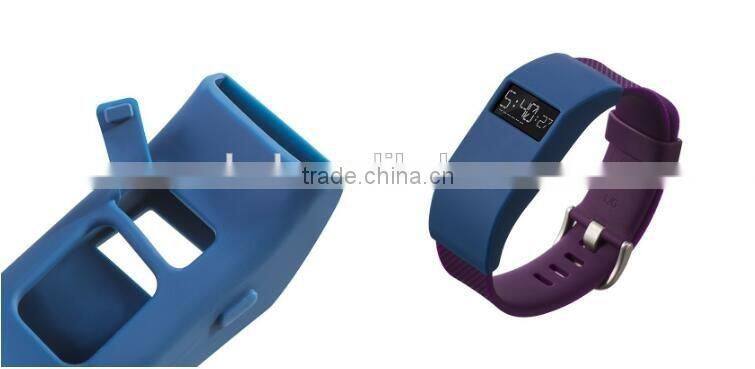 Rubber Slim Designer Sleeve Case Band Cover for Fitbit Charge / Charge HR Smart Band