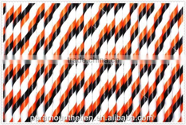 Eco Party Favors Wholesale Striped Paper Straws for wedding party