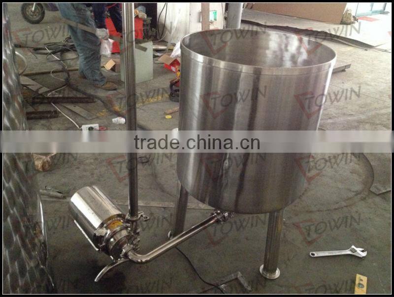 SS304 fermentation tank with pump and storage tank