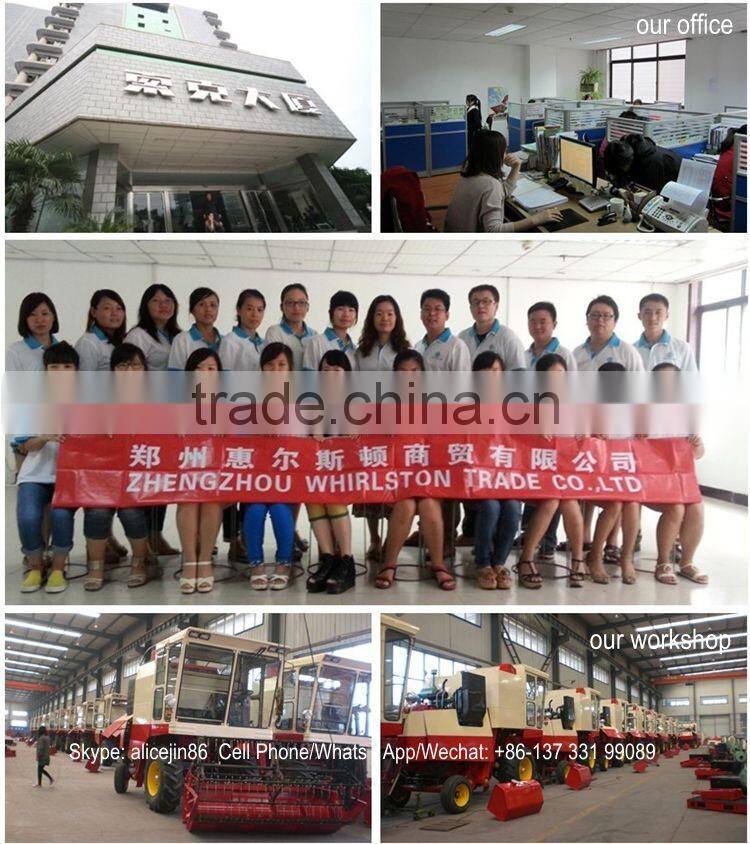 Whirlston harvesting in Indonesia high quality low price of middle rice paddy harvester