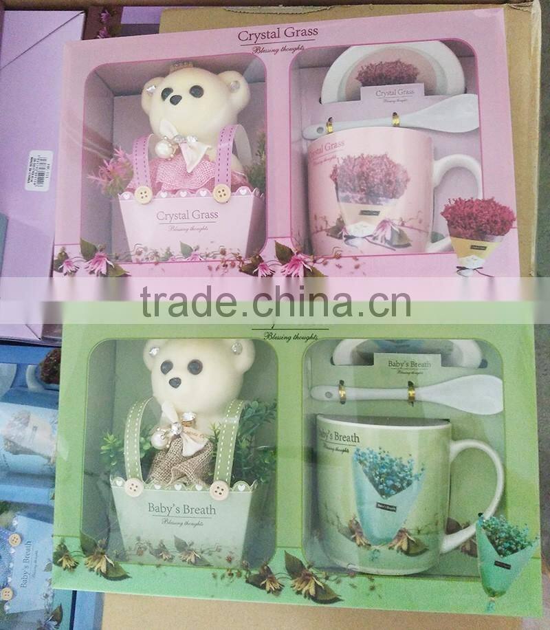 hotsale ceramic coffee cup/mug suit coffee cup gift packing for coffee cup