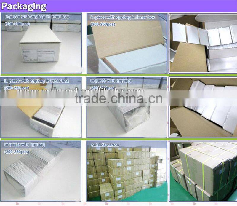 Good price clear transparent PVC card with matte surface