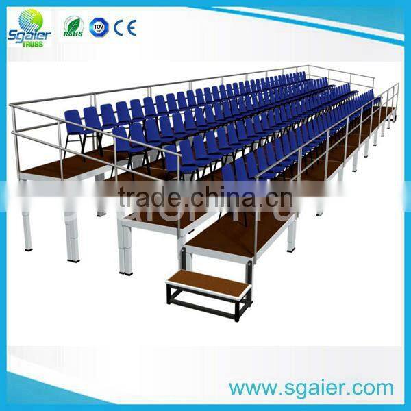 Hot sale outdoor event 5 rows portable stadium bleachers