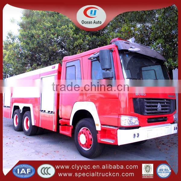 SINOTRUK HOWO fire truck 6X4 fire truck weight 12000L