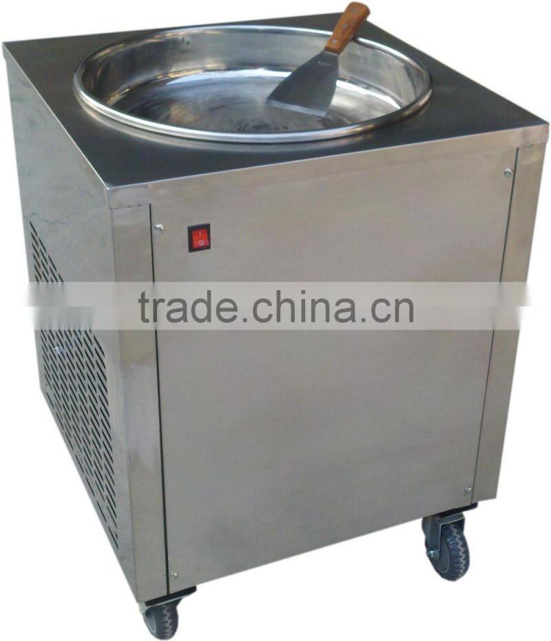 Factory price Fry Ice Cream Machine / Flat Pan Fried Ice Cream Machine / Ice Cream Roll Machine (ZQR2170S)