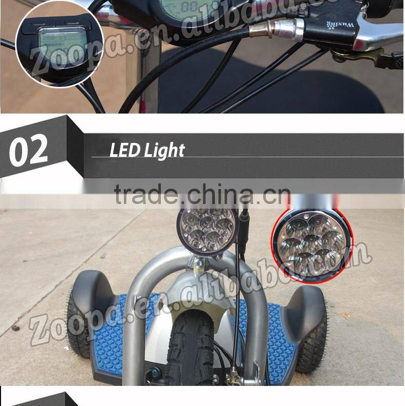 500w 48v zappy three wheel electric scooter(ZP-ES20-500W )