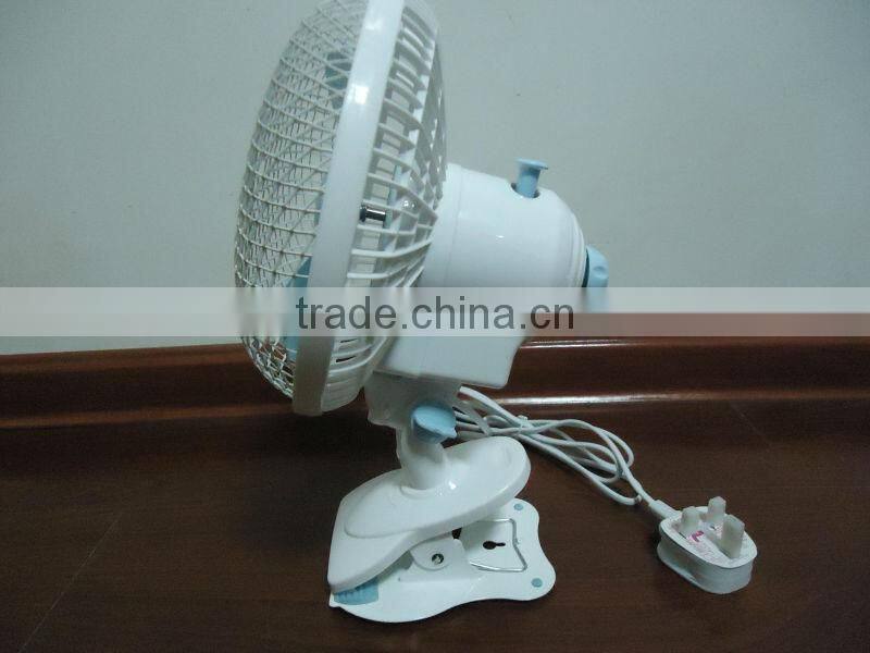 180mm table clip on fan for hydroponic grow room ventilation
