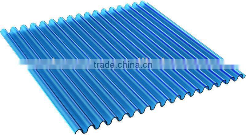 Plastic Polycarbonate Solid/ Corrugated Sheets (Valuview Blue series)