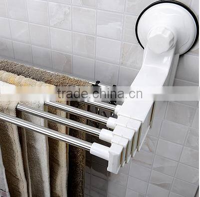 Foldable Stainless Steel Bathroom Towel Shelf Rack