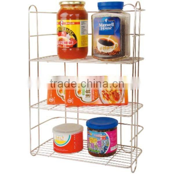 Household 3-Tier Upright Kitchen Appliance Rack