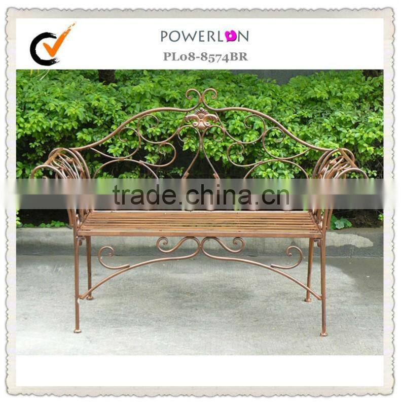 Contryside Vintage Metal outdoor garden bench