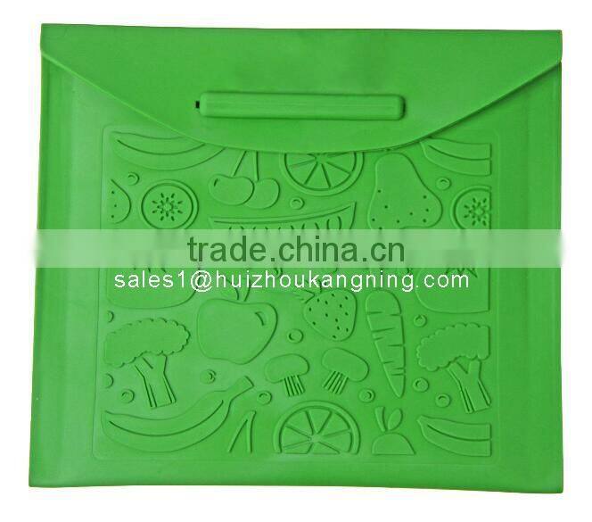 2016 New Design Silicone Reusable Lunch Bag for Sandwiches or Snacks For Summer Camp
