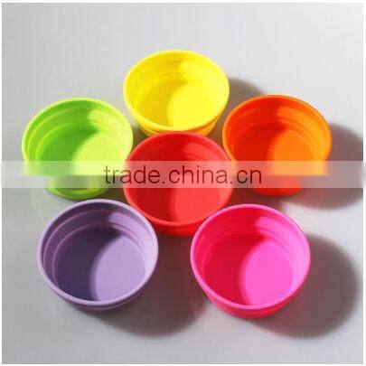 Hot sale silicone folding bowl take go camping
