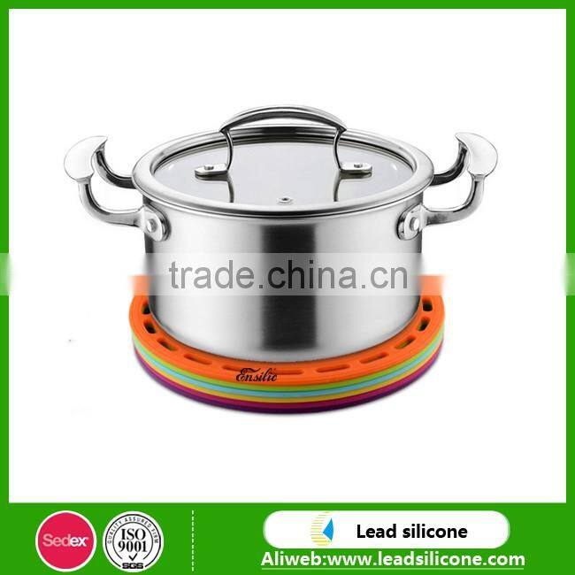 Diameter 20cm and Thickness 0.5cm Silicone Heat-insulation Non-slip table mat