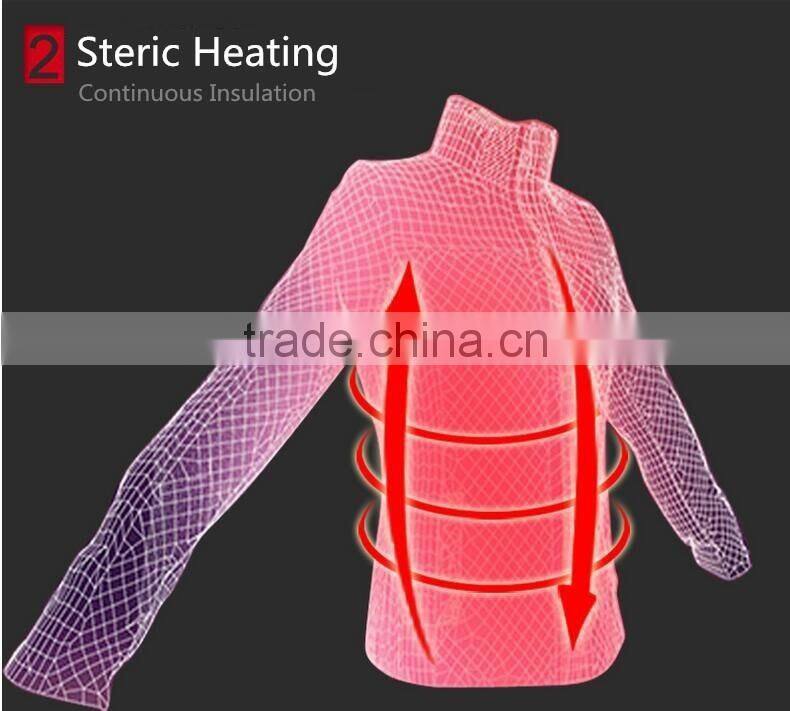 Intelligent Heating Clothes Multifunctional GPS Mobile Remote Control Insulation Heating Outdoor Sportswear Ski Climbing Wear