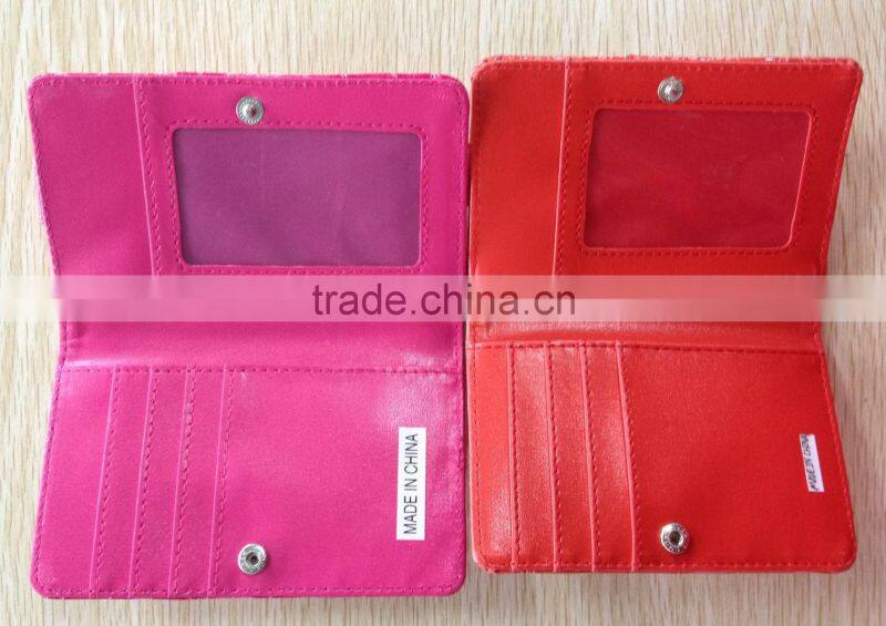 cell phone wallet/leather cell phone case/PU purse