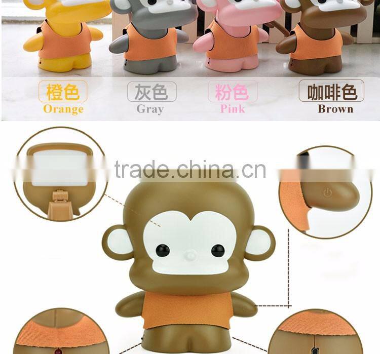 Battery operated home furniture decoration energy saving animal USB led night lamp